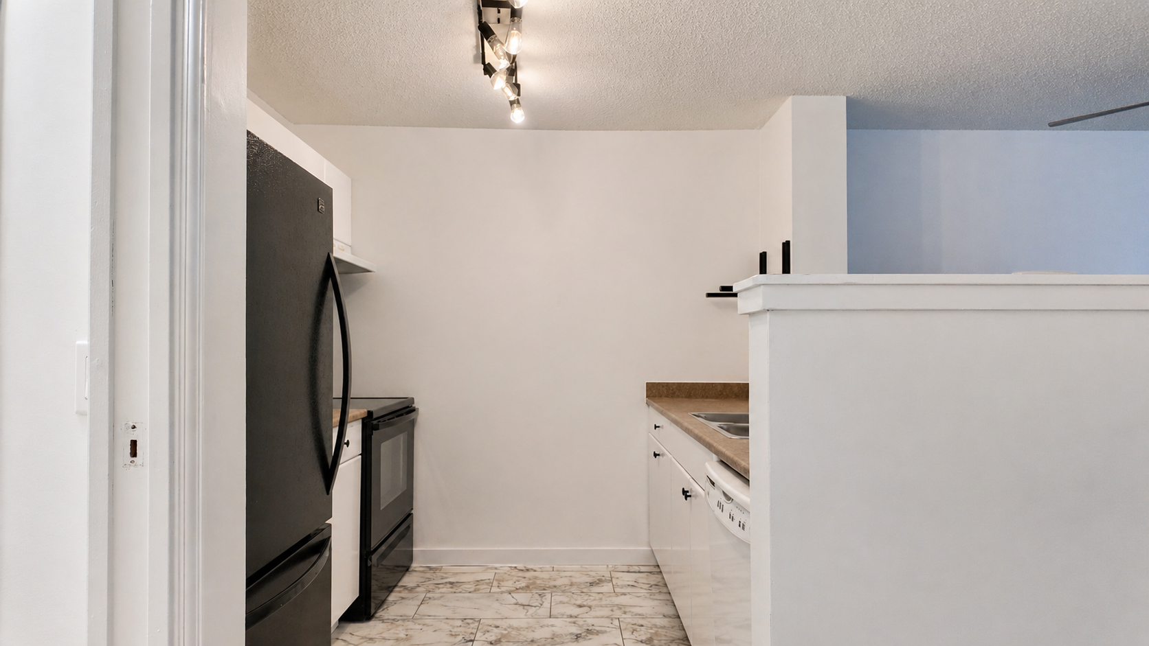 Kitchen with stainless appliances